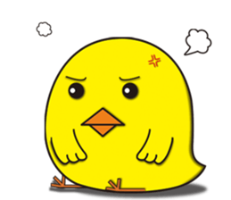 The floret lion and chick sticker #10410764