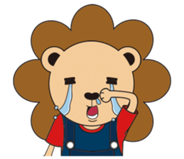 The floret lion and chick sticker #10410767