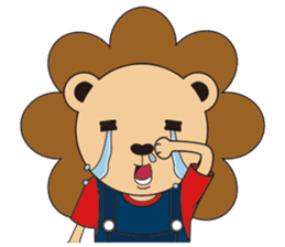 The floret lion and chick sticker #10410767