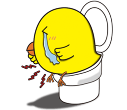 The floret lion and chick sticker #10410776