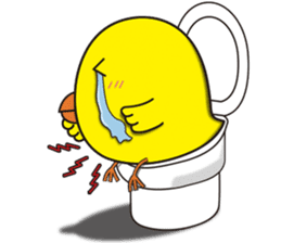 The floret lion and chick sticker #10410776