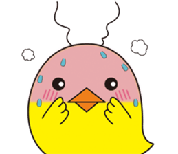 The floret lion and chick sticker #10410782