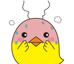 The floret lion and chick sticker #10410782