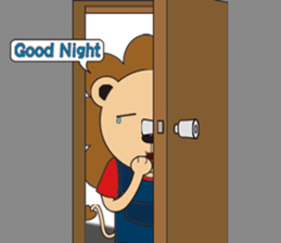 The floret lion and chick sticker #10410791