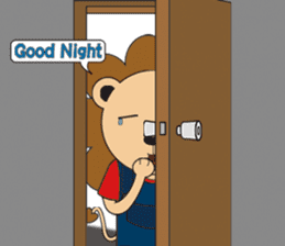 The floret lion and chick sticker #10410791