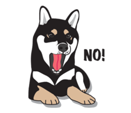 Black Shiba Inu Akira sticker #10411473