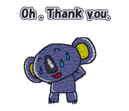 Shy Eucalyptus -kun(English) sticker #10411843