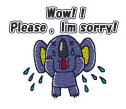 Shy Eucalyptus -kun(English) sticker #10411844