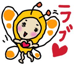 Heartwarming butterfly sticker #10412994