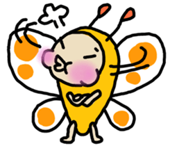 Heartwarming butterfly sticker #10413000