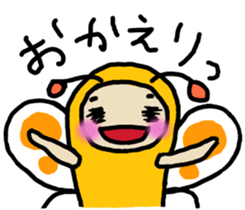 Heartwarming butterfly sticker #10413008