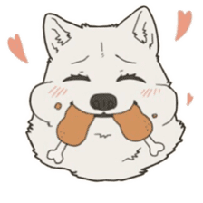 Cute wolf family sticker #10413592