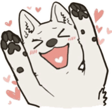 Cute wolf family sticker #10413594