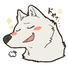 Cute wolf family sticker #10413595