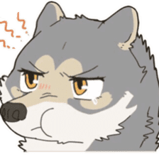 Cute wolf family sticker #10413599