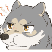 Cute wolf family sticker #10413599