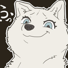 Cute wolf family sticker #10413605