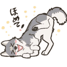 Cute wolf family sticker #10413613