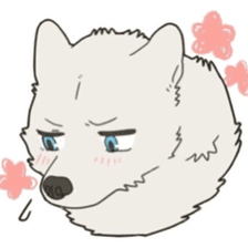 Cute wolf family sticker #10413615