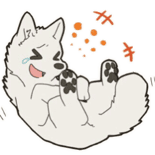 Cute wolf family sticker #10413616