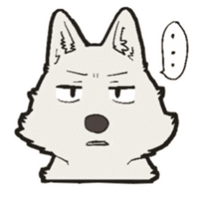 Cute wolf family sticker #10413617