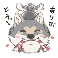 Cute wolf family sticker #10413621
