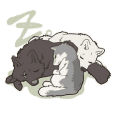 Cute wolf family sticker #10413622