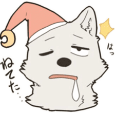 Cute wolf family sticker #10413623