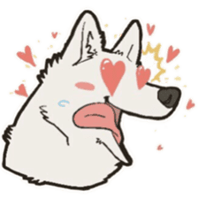 Cute wolf family sticker #10413627