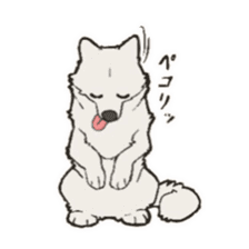 Cute wolf family sticker #10413629