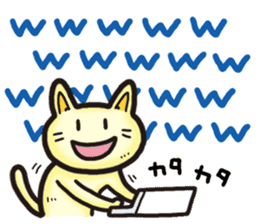 Sticker of laugh cat sticker #10414929