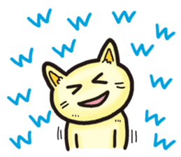 Sticker of laugh cat sticker #10414941