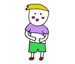 School boys. sticker #10415271