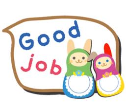 Animal matryoshka doll [English version] sticker #10415552