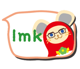 Animal matryoshka doll [English version] sticker #10415570