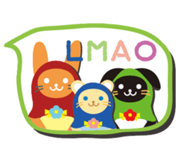 Animal matryoshka doll [English version] sticker #10415589