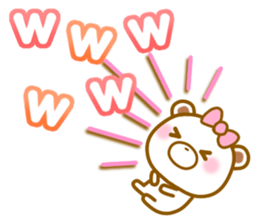 Very small white bear sticker #10415660