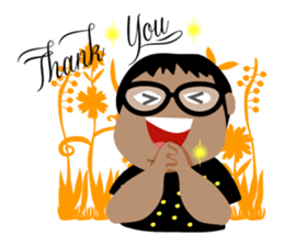 Me and friends in the vintage forest. sticker #10415932