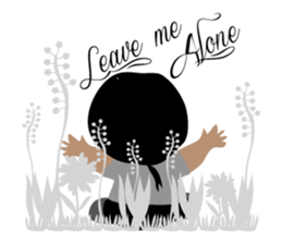 Me and friends in the vintage forest. sticker #10415951