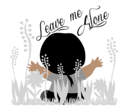 Me and friends in the vintage forest. sticker #10415951