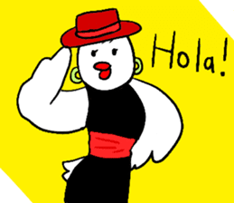 Barbie Bird Enjoys Flamenco. sticker #10416192