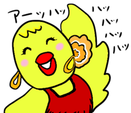 Barbie Bird Enjoys Flamenco. sticker #10416208