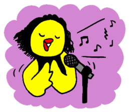 Barbie Bird Enjoys Flamenco. sticker #10416214