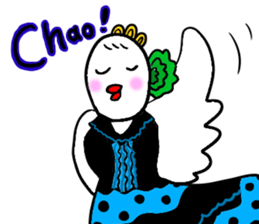 Barbie Bird Enjoys Flamenco. sticker #10416230