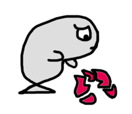 Gray life sticker #10416359