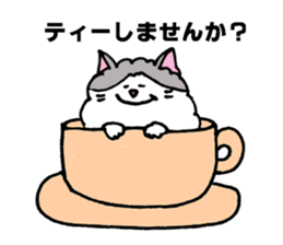 Peaceful daily penguin and cat sticker #10416931