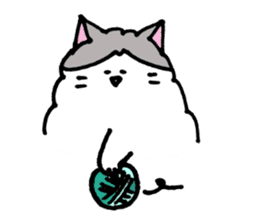 Peaceful daily penguin and cat sticker #10416936