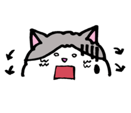 Peaceful daily penguin and cat sticker #10416939