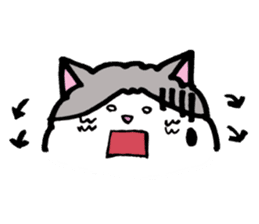 Peaceful daily penguin and cat sticker #10416939