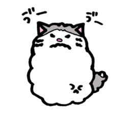 Peaceful daily penguin and cat sticker #10416940